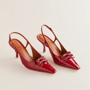 Reformation Noreen Slingback Bow Pumps
